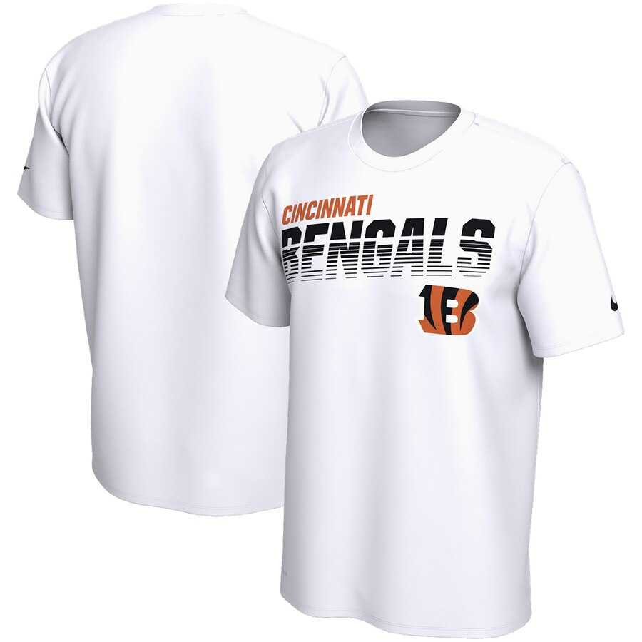 Cincinnati Bengals Nike Sideline Line of Scrimmage Legend Performance T-Shirt White,We sell and wholesale Cincinnati Bengals Nike Sideline Line of Scrimmage Legend Performance T-Shirt White on line form chian!